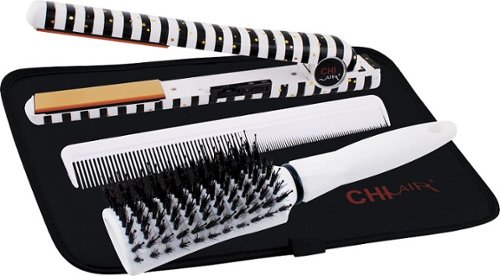 CHI - Classic Tourmaline Ceramic Hairstyling Iron 1" - Stripe Chic-Angle_Standard 