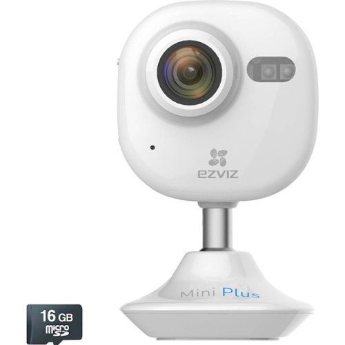  EZVIZ - Indoor 1080p Wi-Fi Network Surveillance Camera w/ 16GB Memory Card - White
