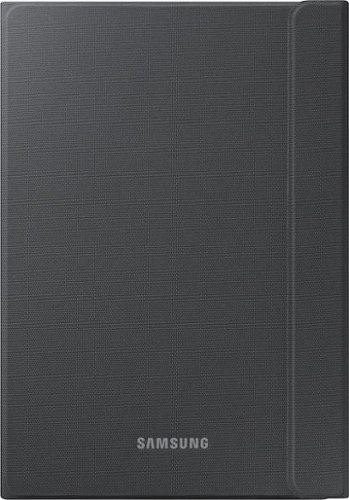 Samsung - Book Cover Protective Case for Galaxy Tab A 9.7 - Black-Front_Standard 
