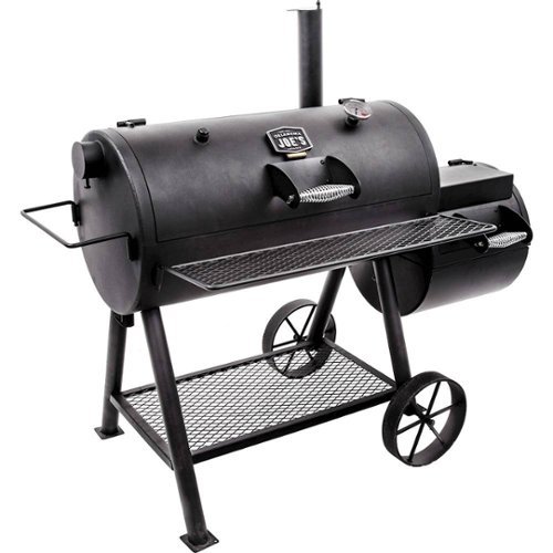 Oklahoma Joe’s - Highland Reverse Flow Offset Smoker and Charcoal Grill - Black-Angle_Standard 