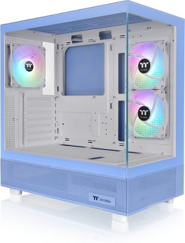 Thermaltake - View 270 Plus TG ARGB Mid Tower E-ATX PC Case - Hydrangea Blue