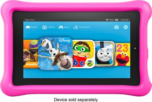  Amazon - Geek Squad Certified Refurbished Fire Kids Edition - 7&quot; Tablet - 8GB - Pink