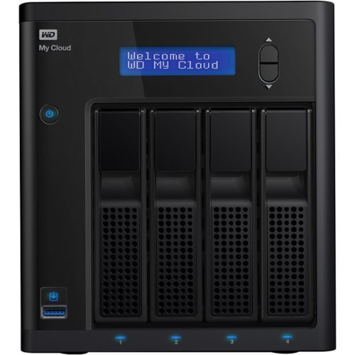 WD - My Cloud PR4100 8TB 4-Bay External Network Storage (NAS) - black-Front_Standard 