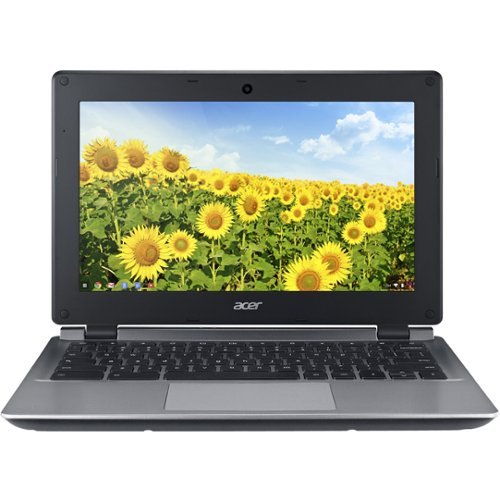  Acer - 11 11.6" Refurbished Chromebook - Intel Celeron - 4GB Memory - 16GB eMMC Flash Memory - Gray