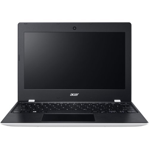 Acer - Aspire One Cloudbook 11 11.6" Refurbished Laptop - Intel Celeron - 2GB Memory - 32GB eMMC Flash Memory - Black, White-Front_Standard 