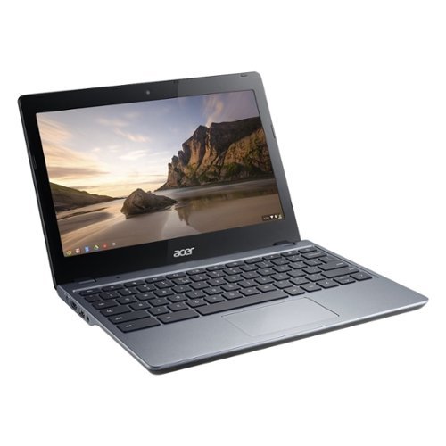  Acer - 11.6" Refurbished Chromebook - Intel Celeron - 2GB Memory - 16GB Solid State Drive - Granite gray
