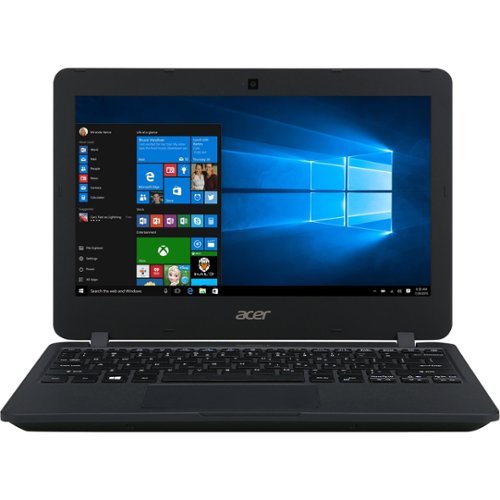  Acer - TravelMate 11.6" Refurbished Laptop - Intel Celeron - 4GB Memory - 128GB Solid State Drive - Black