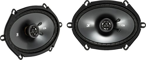  KICKER - CS Series 6&quot; x 8&quot; 2-Way Car Speakers with Polypropylene Cones (Pair) - Black