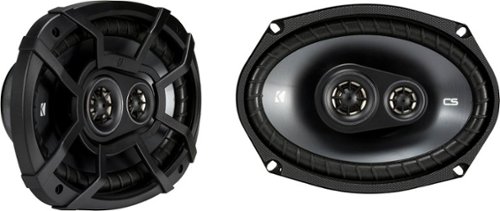  KICKER - CS Series 6&quot; x 9&quot; 3-Way Car Speakers with Polypropylene Cones (Pair) - Black
