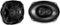 KICKER - CS Series 6" x 9" 3-Way Car Speakers with Polypropylene Cones (Pair) - Black-Front_Standard