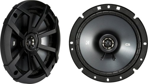  KICKER - CS Series 6-3/4&quot; 2-Way Car Speakers with Polypropylene Cones (Pair) - Black