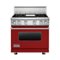 Viking - 5.1 Cu. Ft. Freestanding Gas Convection Range - Apple Red-Front_Standard