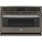 GE Profile - 27" Built-In Single Electric Convection Wall Oven - Slate-Front_Standard
