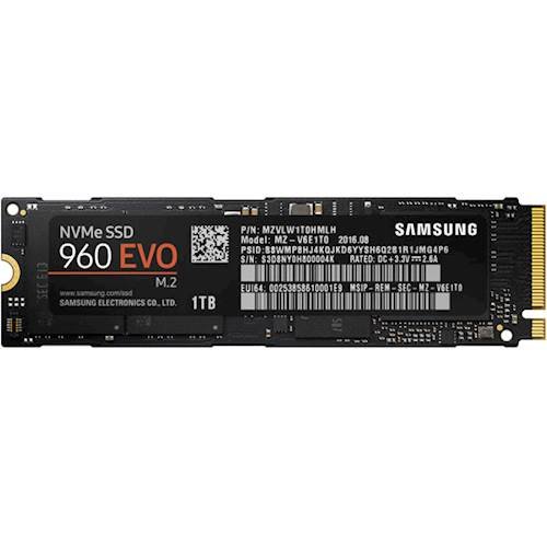  Samsung - 960 EVO 1TB Internal PCI Express 3.0 x4 (NVMe) Solid State Drive for Laptops