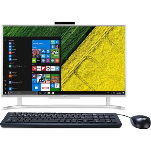 Acer - Geek Squad Certified Refurbished Aspire 23.8" All-In-One - Intel Core i3 - 8GB Memory - 1TB Hard Drive - Silver-Front_Standard 