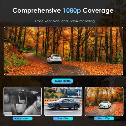 Rexing L4 4 Channel Dash Cam W/ All Around 1080p Resolution and Wi-Fi - Black HOW TO BUY