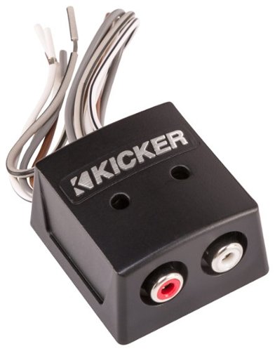  KICKER - KISLOC 2-Channel Speaker-to-RCA Converter - Black