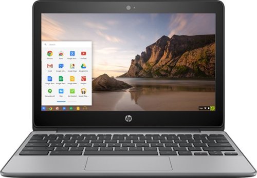  11.6&quot; Chromebook - Intel Celeron - 4GB Memory - 16GB eMMC Flash Memory - HP finish in ash gray and ano silver