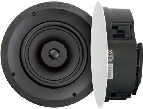 Sonance - VP80R - Visual Performance 8" 2-Way In-Ceiling Speakers (Pair) - Paintable White