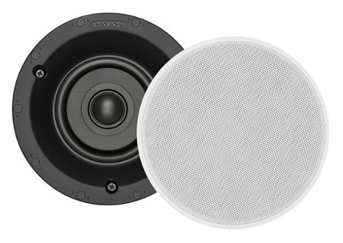 Sonance - VP42R SINGLE SPEAKER - Visual Performance 4-1/2" 2-Way In-Ceiling Speaker (Each) - Paintable White