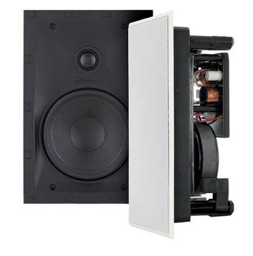 

Sonance - VP42 RECTANGLE - Visual Performance 4-1/2" Rectangle 2-Way In-Wall Speakers (Pair) - Paintable White