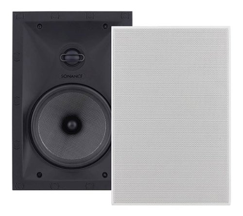 Sonance - VP66 RECTANGLE SINGLE SPEAKER - Visual Performance 6-1/2" 2-Way In-Wall Rectangle Speaker (Each) - Paintable White