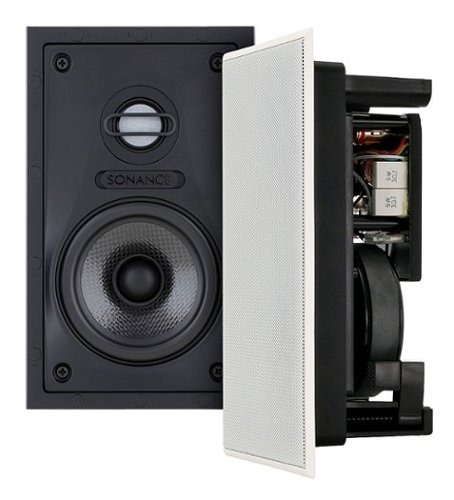 

Sonance - VP48 RECTANGLE - Visual Performance 4-1/2" Rectangle 2-Way In-Wall Speakers (Pair) - Paintable White