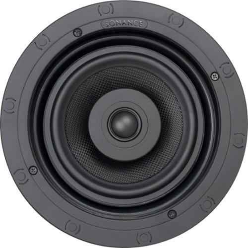 Sonance - Visual Performance 6-1/2" 2-Way In-Ceiling Speaker (Pair) - Paintable White