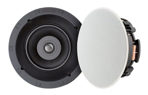 Sonance - VP62R TL - Visual Performance 6-1/2" 2-Way In-Ceiling Thin-Line Speakers (Pair) - Paintable White