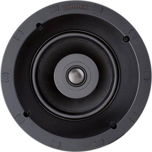 Sonance - Visual Performance Thin Line 6-1/2" 2-Way In-Ceiling Speaker (Each) - Paintable White