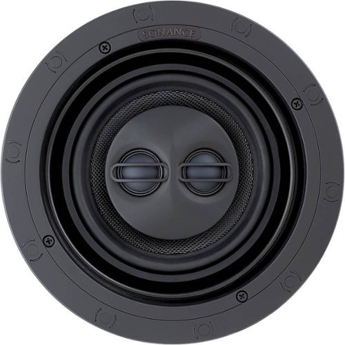 Sonance - VP66R SST/SUR SINGLE SPEAKER - Visual Performance 6-1/2" 2-Way Single Stereo/Surround In-Ceiling Speaker (Each) - Paintable White