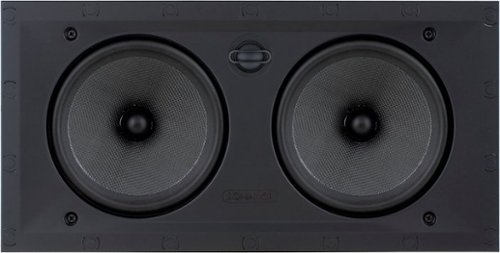 Sonance - Visual Performance 6-1/2" 2-Way In-Wall Rectangle LCR Speaker (Each) - Paintable White