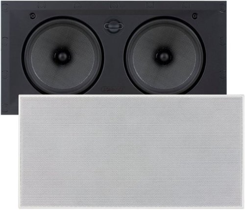Sonance - VP66 LCR SINGLE SPEAKER - Visual Performance 6-1/2" 2-Way In-Wall Rectangle LCR Speaker (Each) - Paintable White