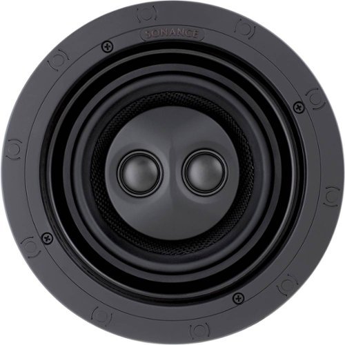 Sonance - VP62R SST/SUR SINGLE SPEAKER - Visual Performance 6-1/2" 2-Way Single Stereo/Surround In-Ceiling Speaker (Each) - Paintable White