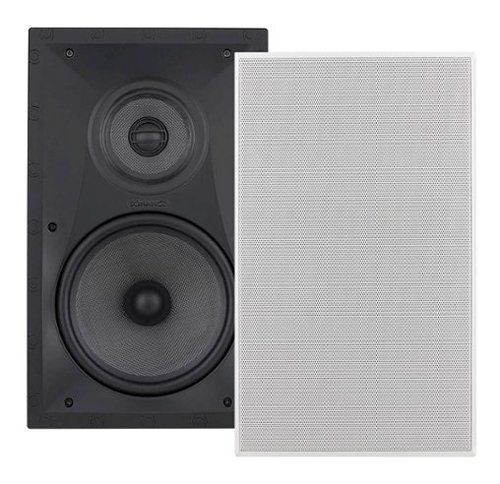 Sonance - VP86 RECTANGLE SINGLE SPEAKER - Visual Performance 8" 3-Way In-Wall Rectangle Speaker (Each) - Paintable White
