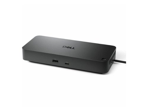 Dell - Pro Dock WD25 - 130W, USB-C, 4 Displays, 6 USB Ports, 2.5G Ethernet - Black-Front_Standard 