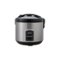 AROMA - Professional 20-Cup Rice Cooker/Steamer - Black/Silver-Angle_Standard