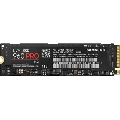  Samsung - 960 PRO 1TB Internal PCI Express 3.0 x4 (NVMe) Solid State Drive