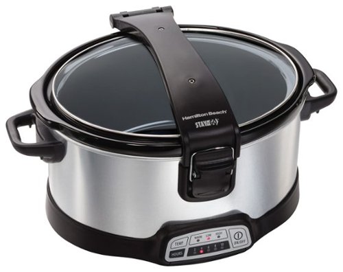 Hamilton Beach - 6-Quart Slow Cooker - Stainless Steel-Angle_Standard 