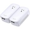 TP-Link - 2-Port Gigabit Powerline Starter Kit - White-Front_Standard