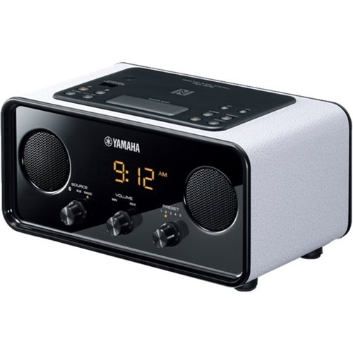 Yamaha - AM/FM Alarm Clock Radio - White-Angle_Standard 