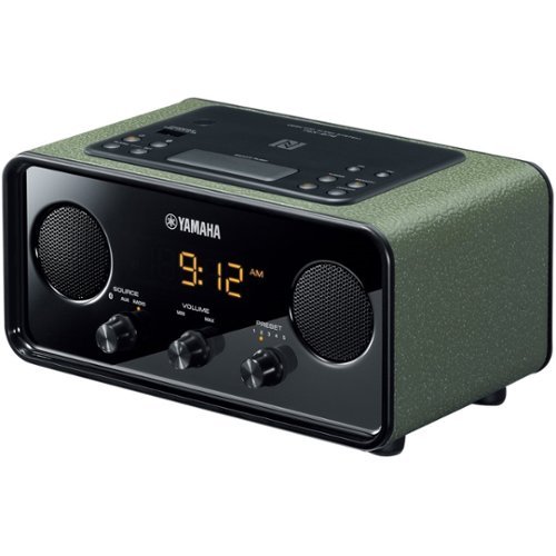 Yamaha - AM/FM Alarm Clock Radio - Dark green-Angle_Standard 