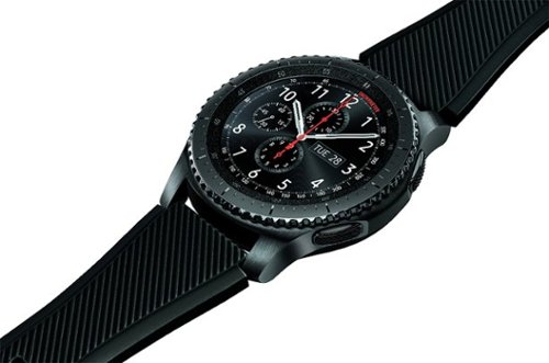  Samsung - Gear S3 frontier Smartwatch 46mm Stainless Steel AT&amp;T - Dark Gray
