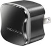 Insignia™ - USB Wall Charger - Black-Front_Standard