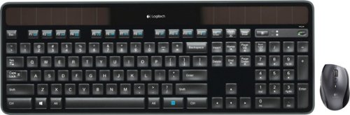 Logitech - MK750  Full-size Wireless Laser Combo Keyboard and Mouse - Black