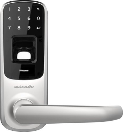  Ultraloq - Smart Lock Bluetooth Replacement Handle with Electronic and Biometric Access - Satin nickel