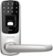 Ultraloq - Smart Lock Bluetooth Replacement Handle with Electronic and Biometric Access - Satin Nickel-Front_Standard