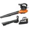 WORX - 12 Amp 250 MPH 400 CFM Electric Leaf Blower/Mulcher/Vacuum - Black-Front_Standard