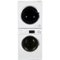 Equator - 1.6 Cu. Ft. 12-Cycle Stackable Washer and 3.5 Cu. Ft. 4-Cycle Stackable Electric Dryer - White-Front_Standard 