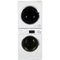 Equator - 1.6 Cu. Ft. 12-Cycle Stackable Washer and 3.5 Cu. Ft. 4-Cycle Stackable Electric Dryer - White-Front_Standard
